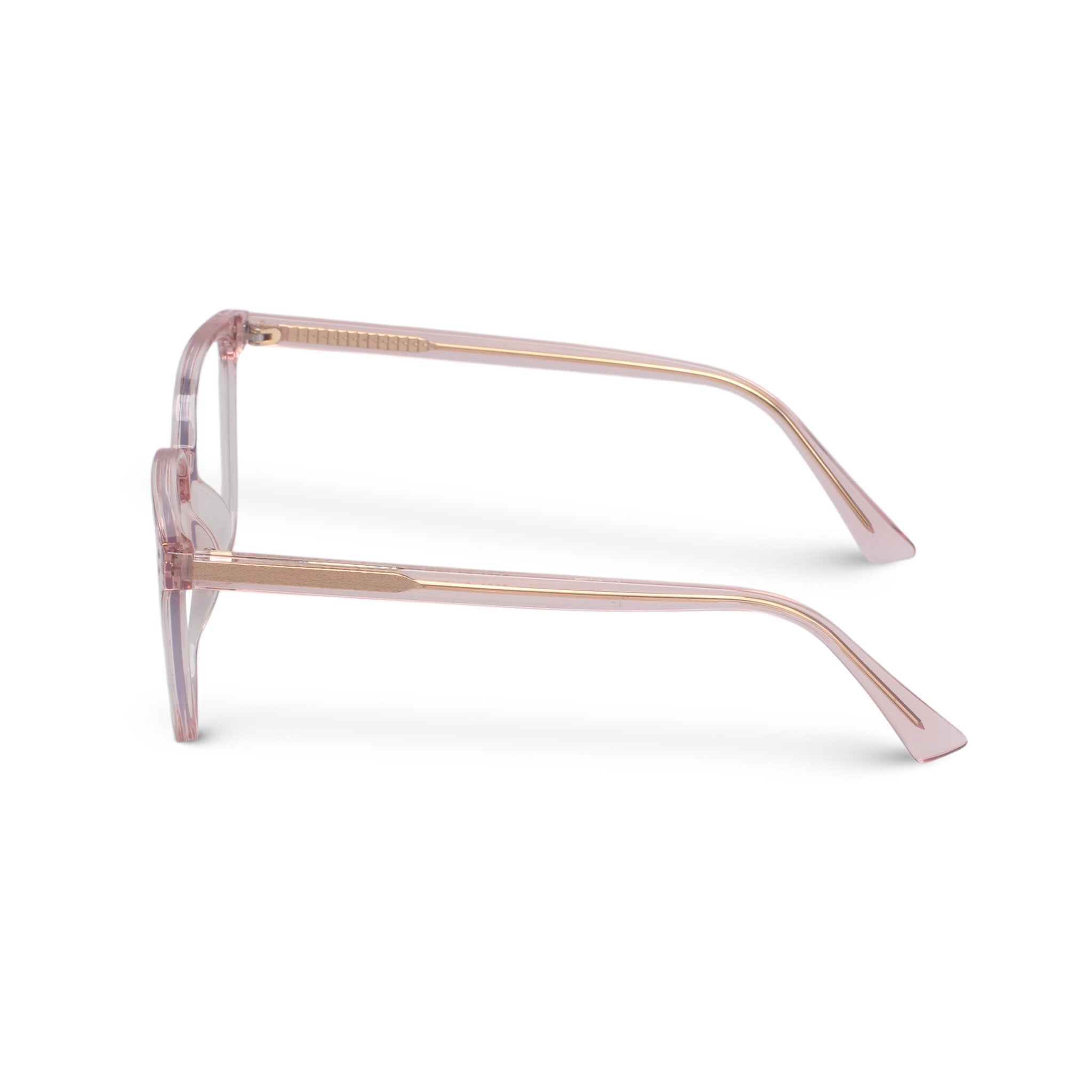 Classic square pink eyeglasses 