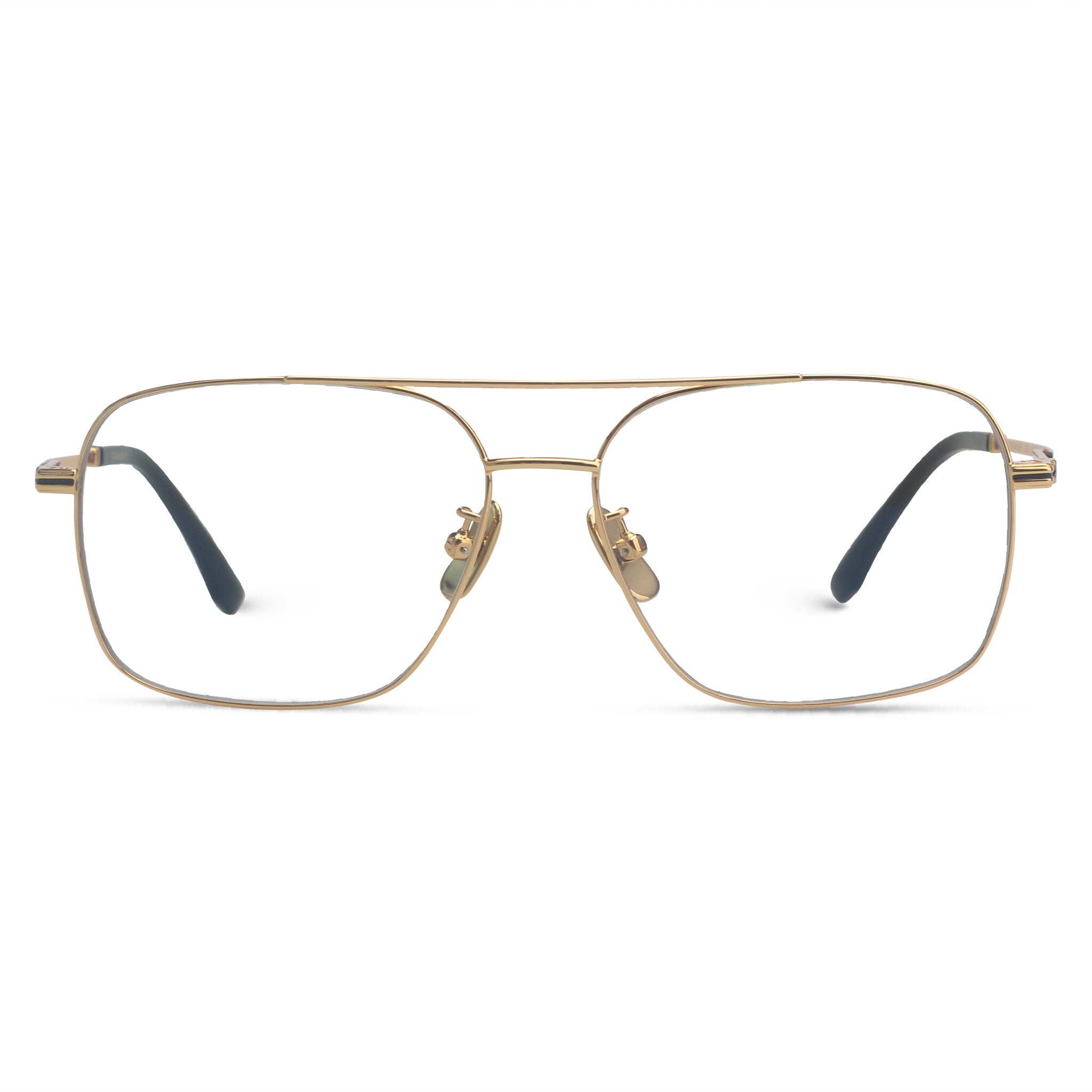 Aviator gold eyeglasses