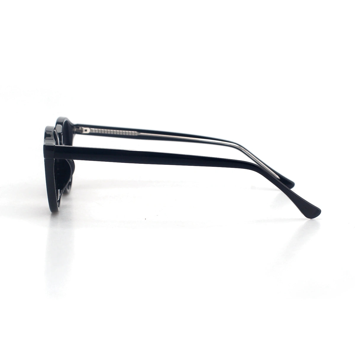 Positano round black sunglasses