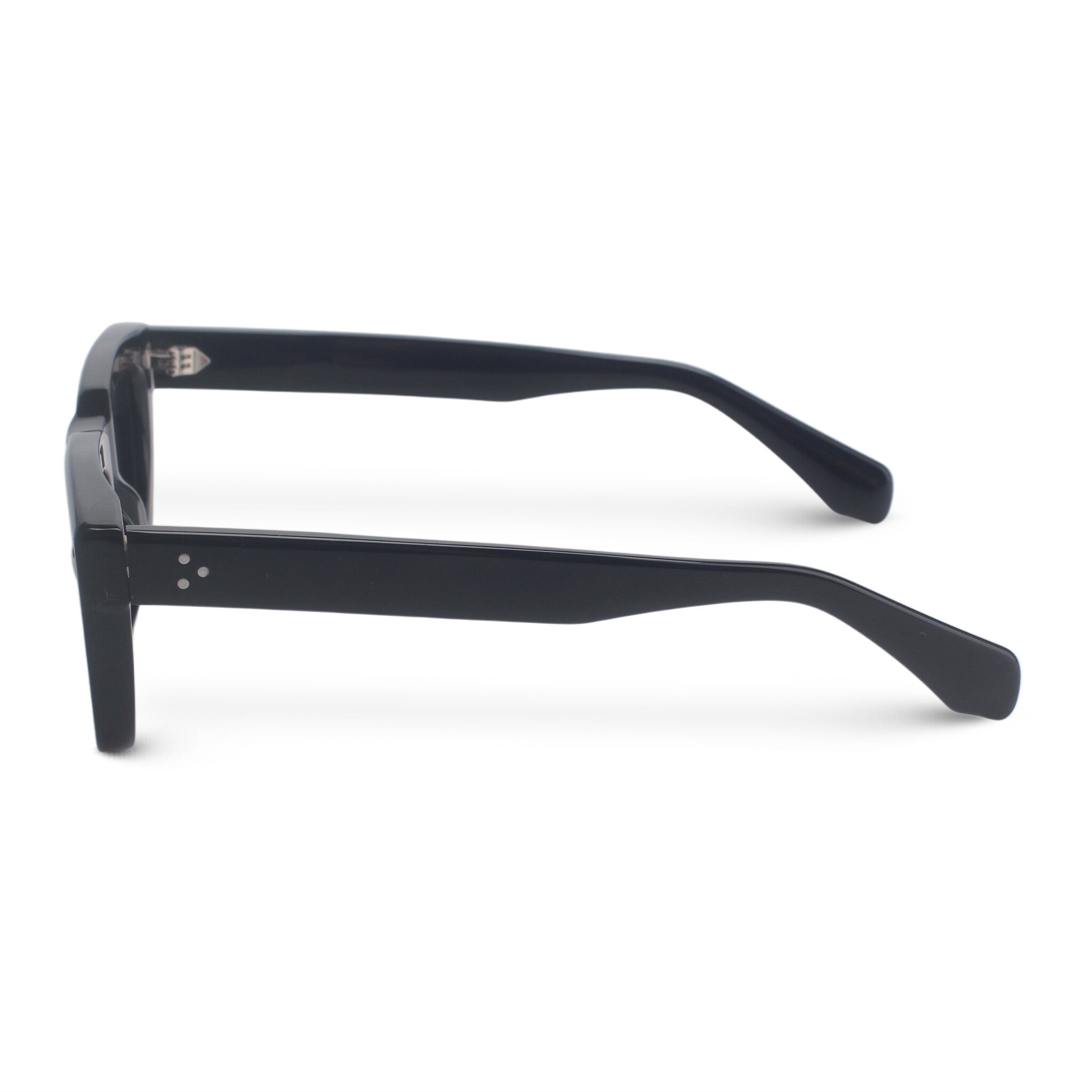 Classic rectangular black sunglasses
