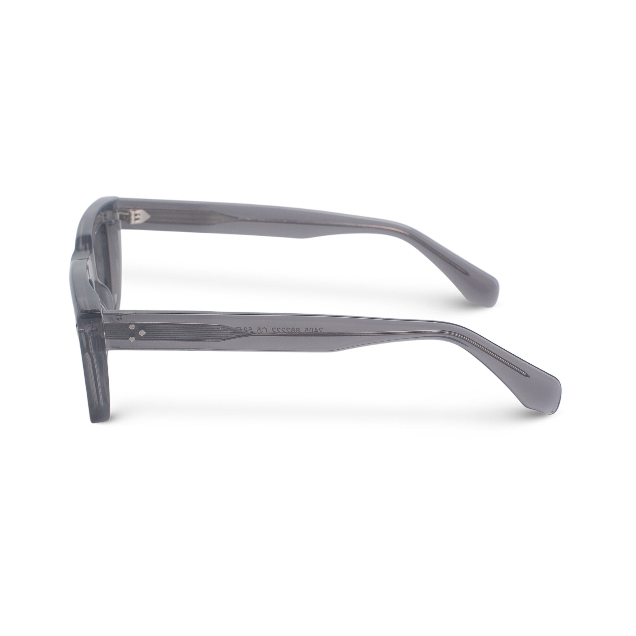 Classic rectangular grey sunglasses