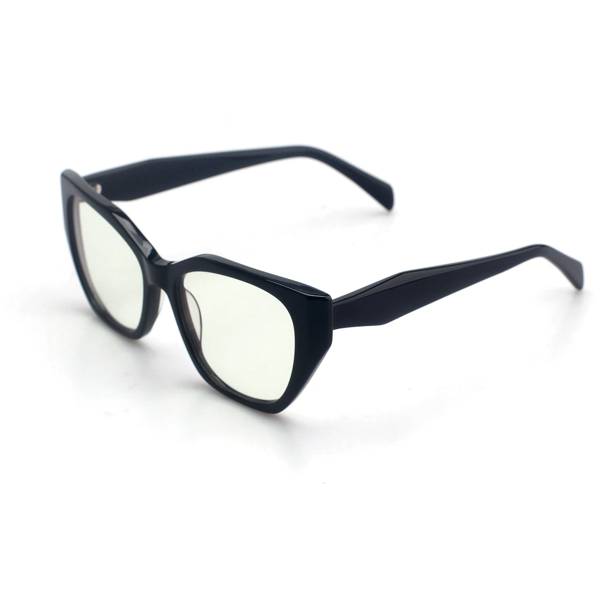 Recanati cat-eye black blue light glasses
