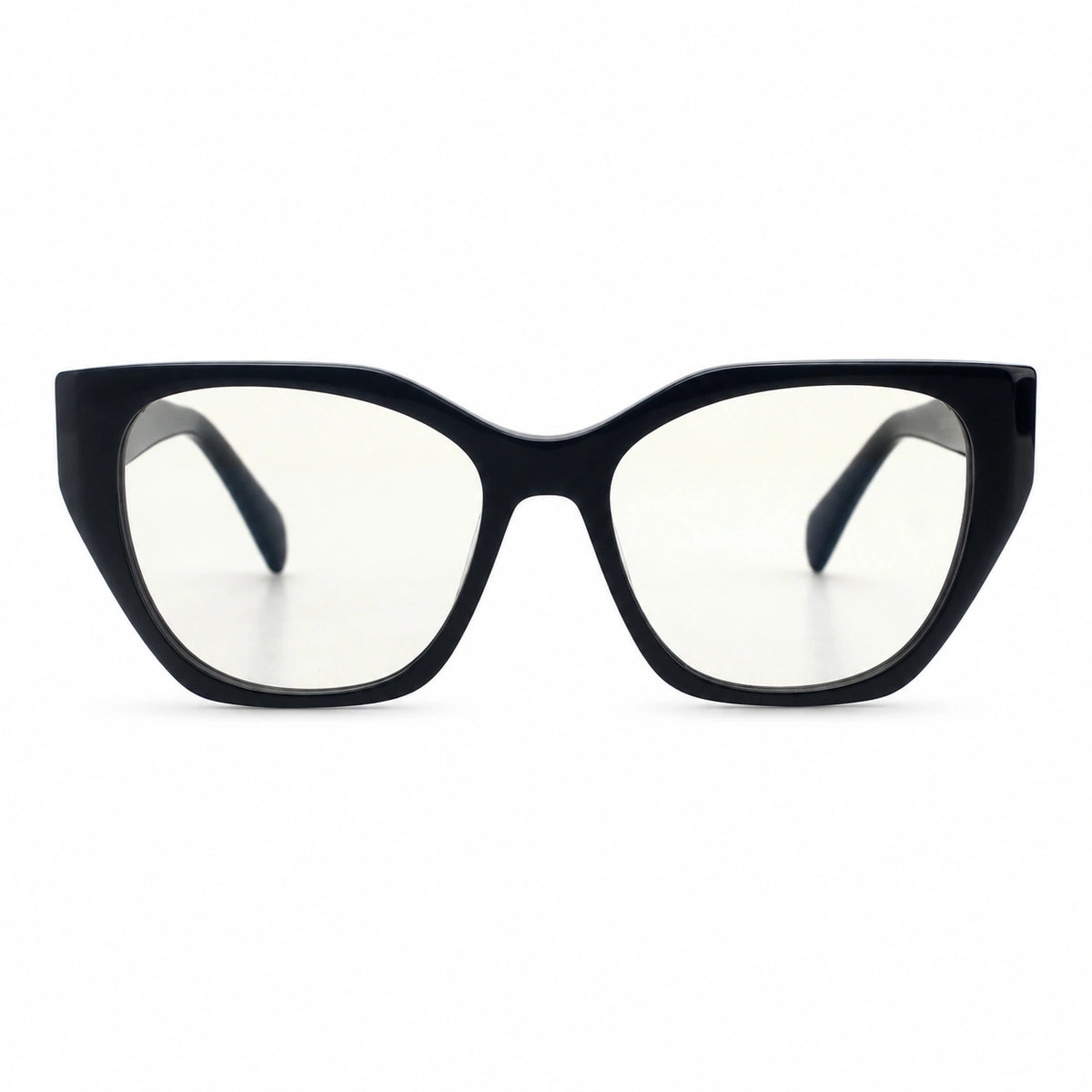 Recanati cat-eye black blue light glasses