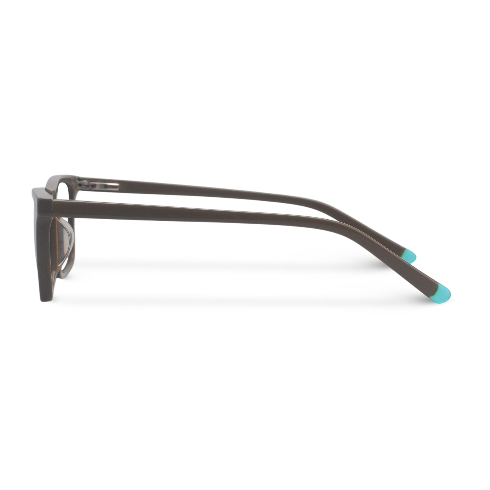 Kids classic square brown eyeglasses