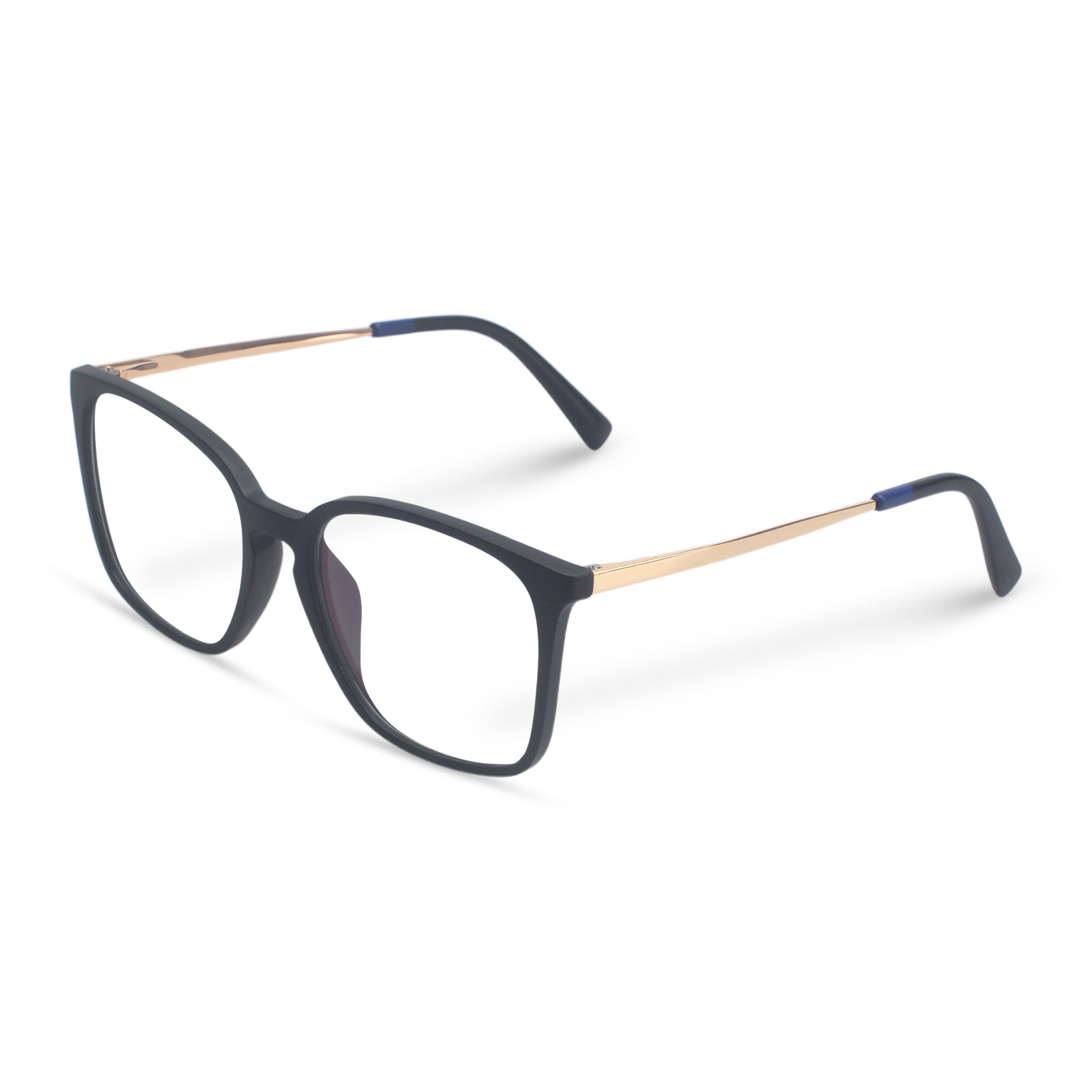 Classic square black eyeglasses