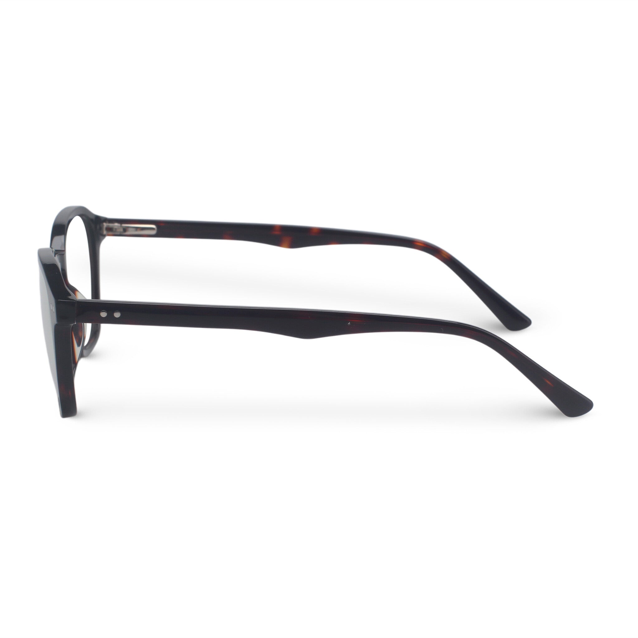 Minimal square tortoise eyeglasses