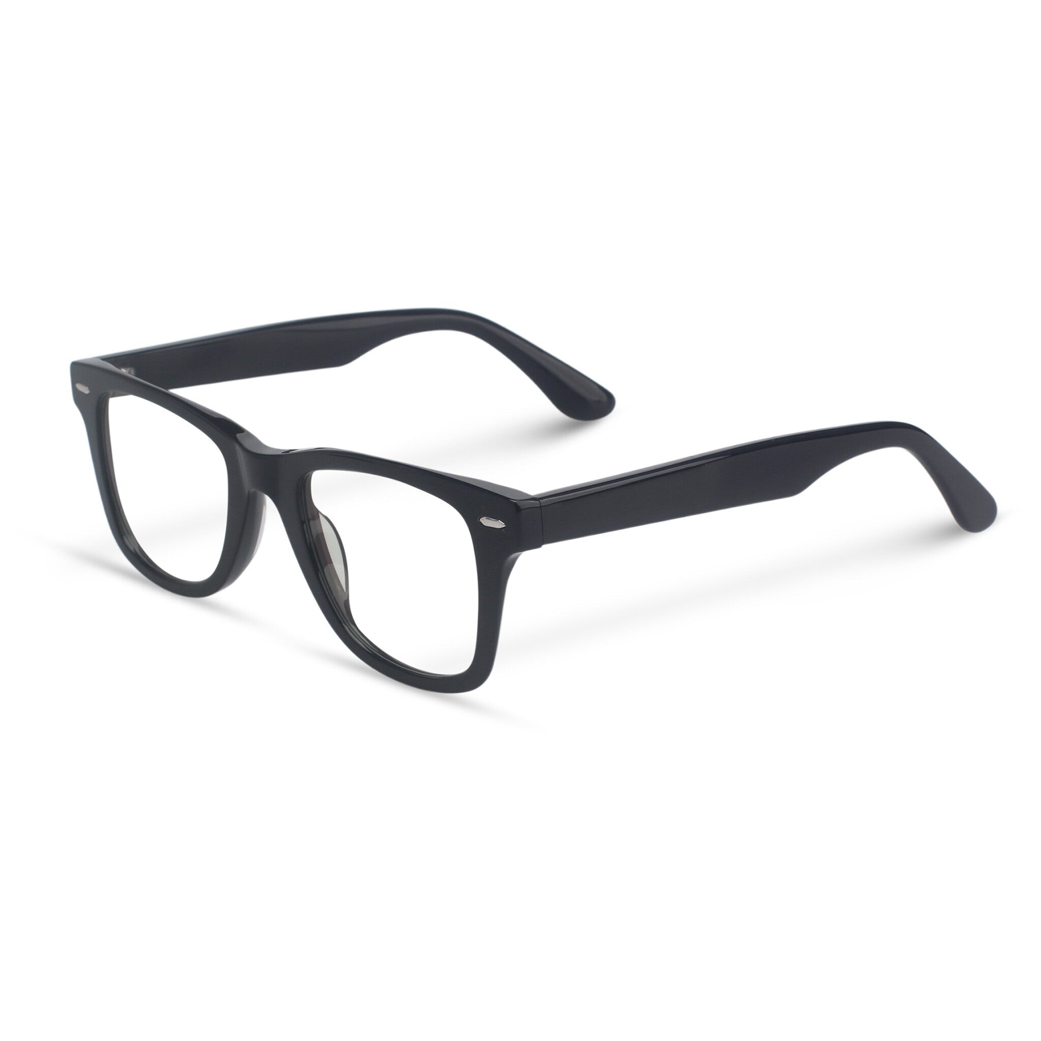 Classical black square eyeglasses